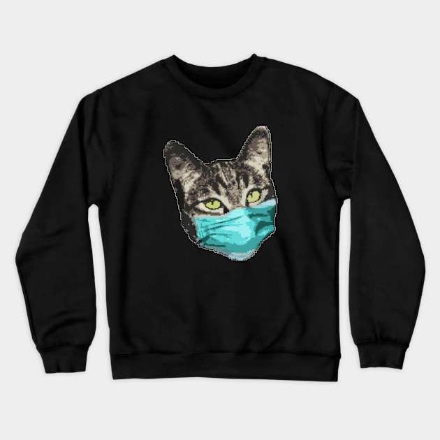 covid cat Crewneck Sweatshirt by numinouspalette